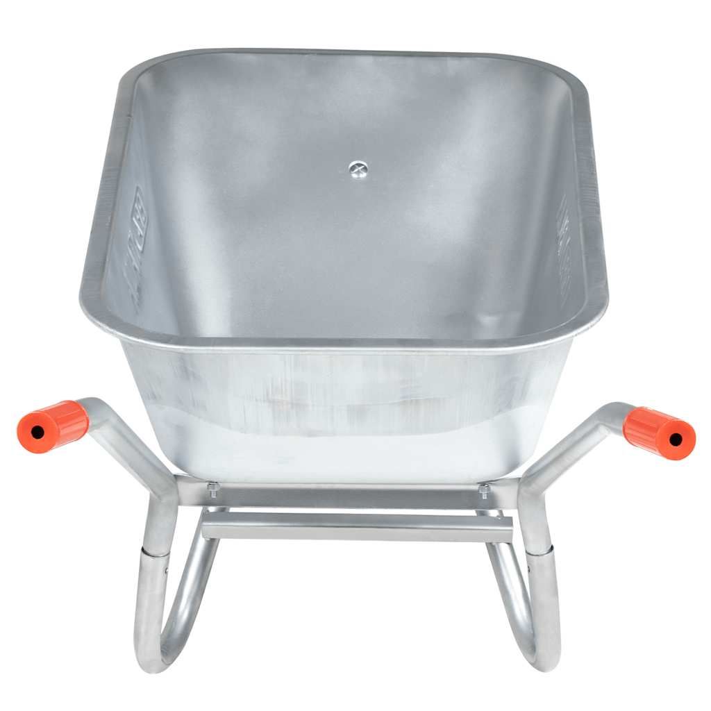 Schubkarre 90 L 150 kg Verzinkter Stahl und Kunststoff