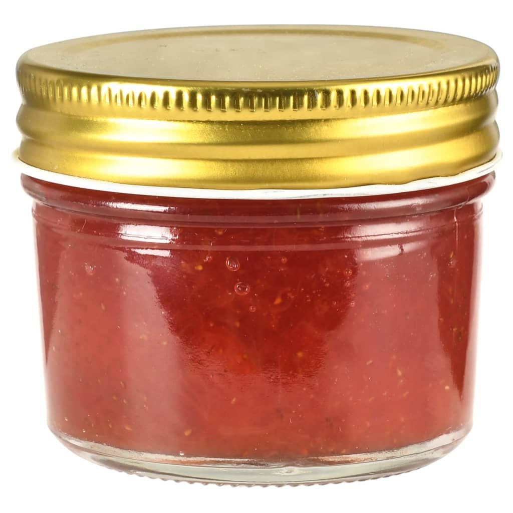 Marmeladengläser mit goldenem Deckel 48 Stk. 110 ml