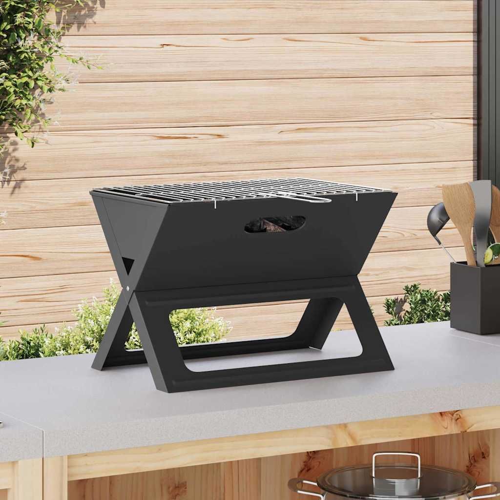 Outdoor Grill 46 x 31 x 31 cm Stahl Schwarz