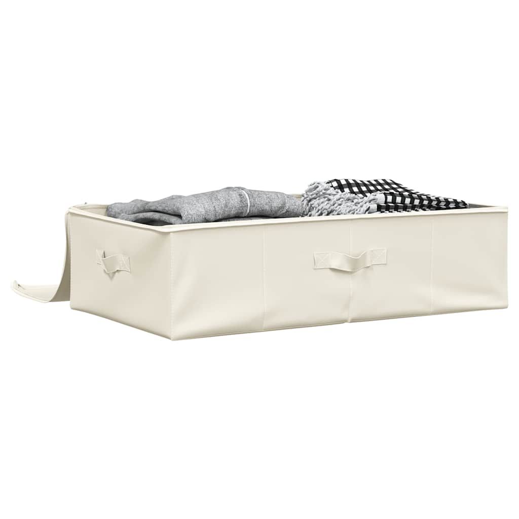 Aufbewahrungsboxen 2 Stk. Stoff 70x40x18 cm Creme