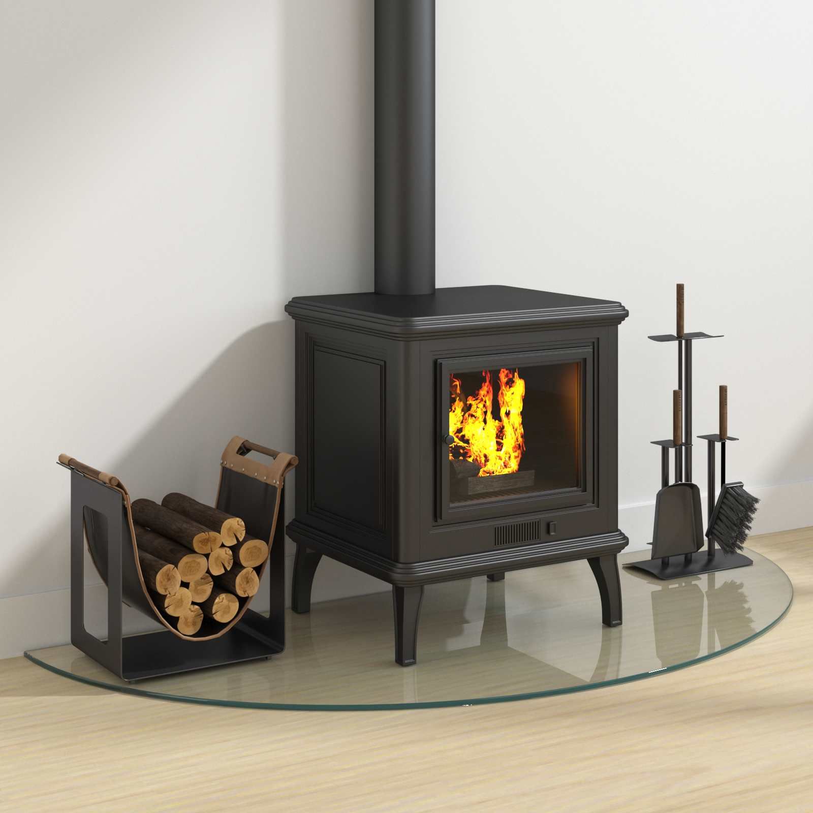 Feuerstelle Glasplatte Transparent 1200 x 500 mm Glas