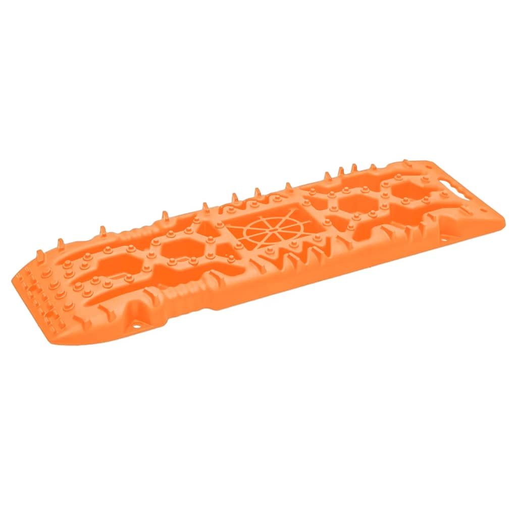 Traktionsmatten 2 Stk. Orange 107x31x7 cm Nylon