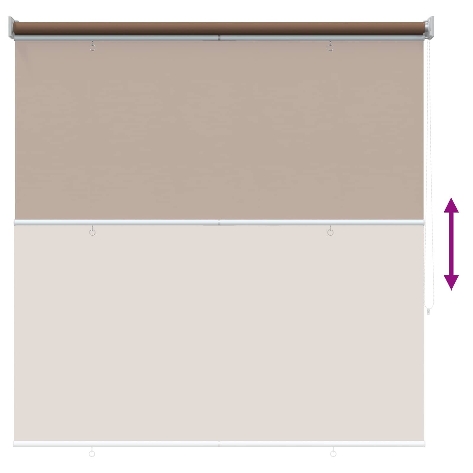 Rollo mit UV-Schutz Taupe 120 x 140 cm Polyester