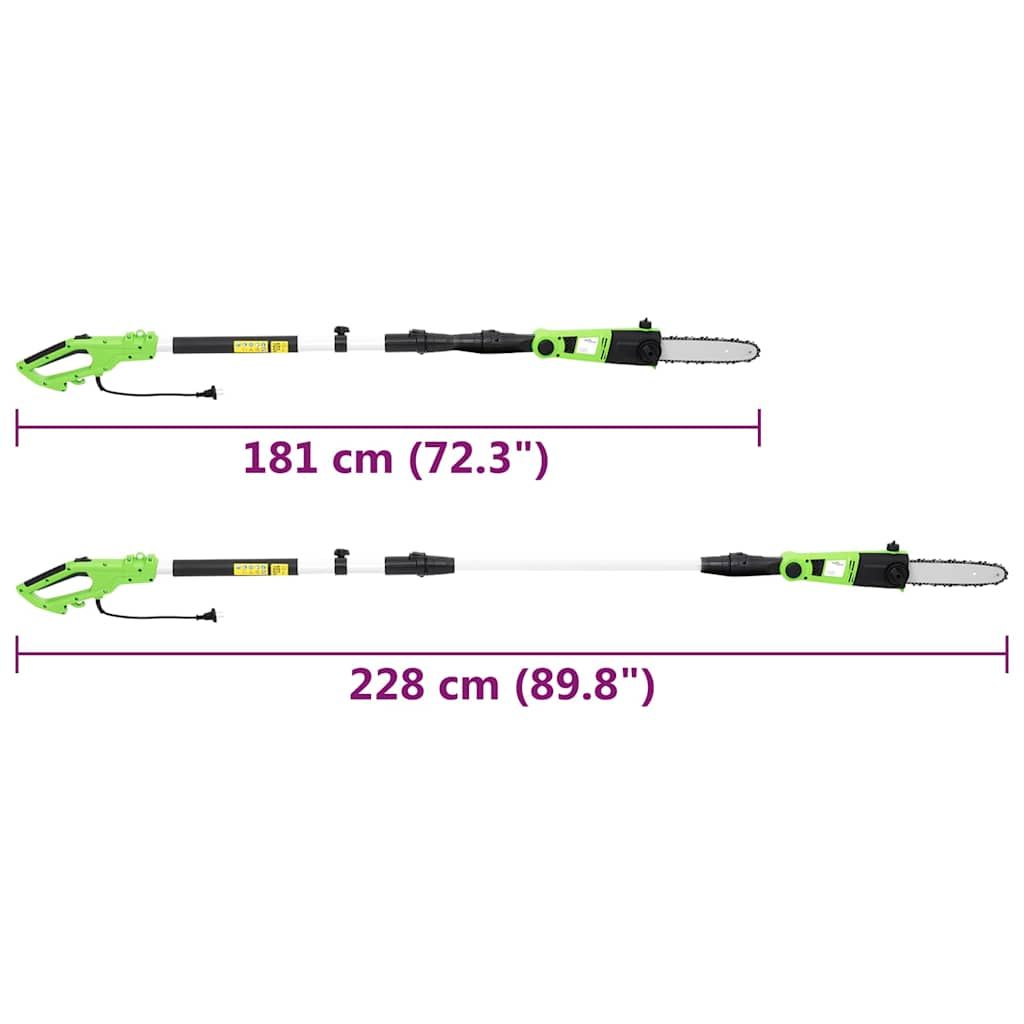 2-in-1 Teleskopstangen-Kettensäge/Heckenschere 25/41 cm 710/550W