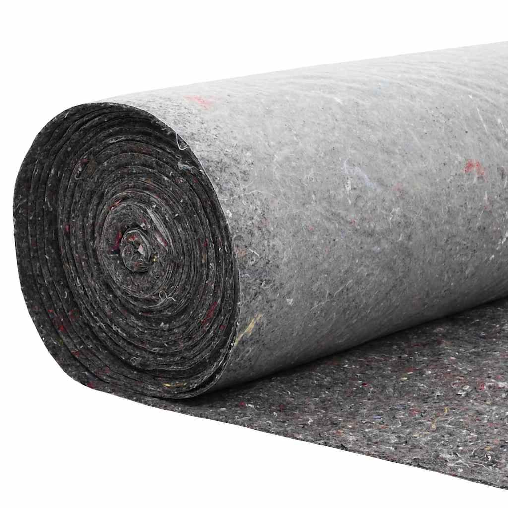 Teichvlies 1 x 10 m Polyester und Baumwolle Grau