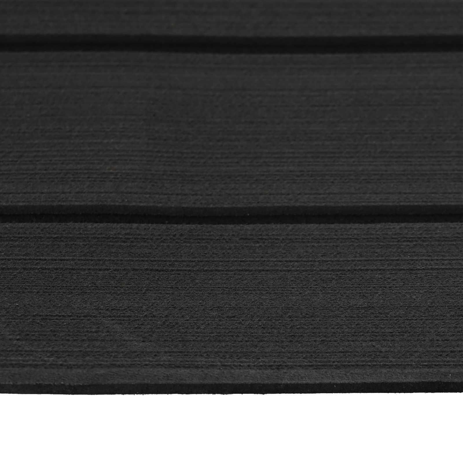 Bootsmatte Gestreift Dunkelgrau und Schwarz 240 x 90 cm EVA