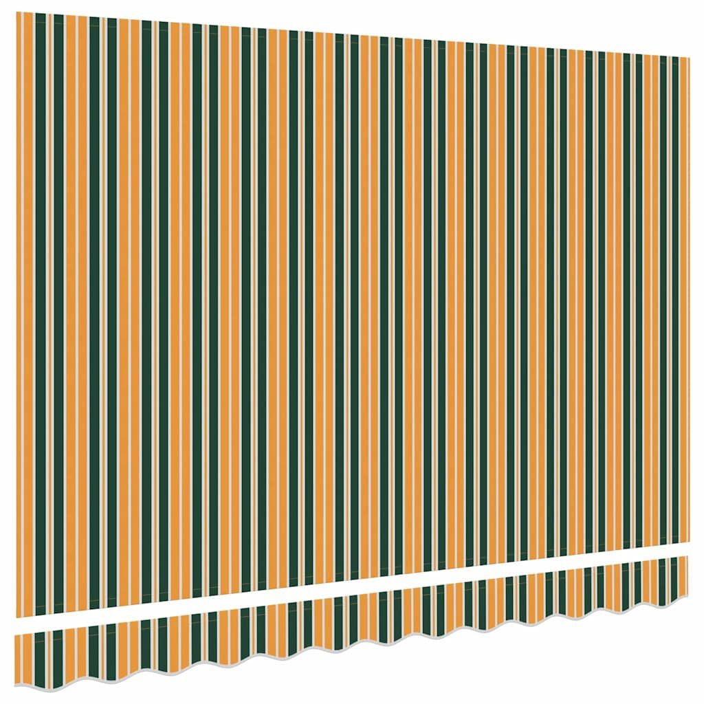 Ersatzbespannung für Markise 3 x 2,5 m Grün-gelb gestreift