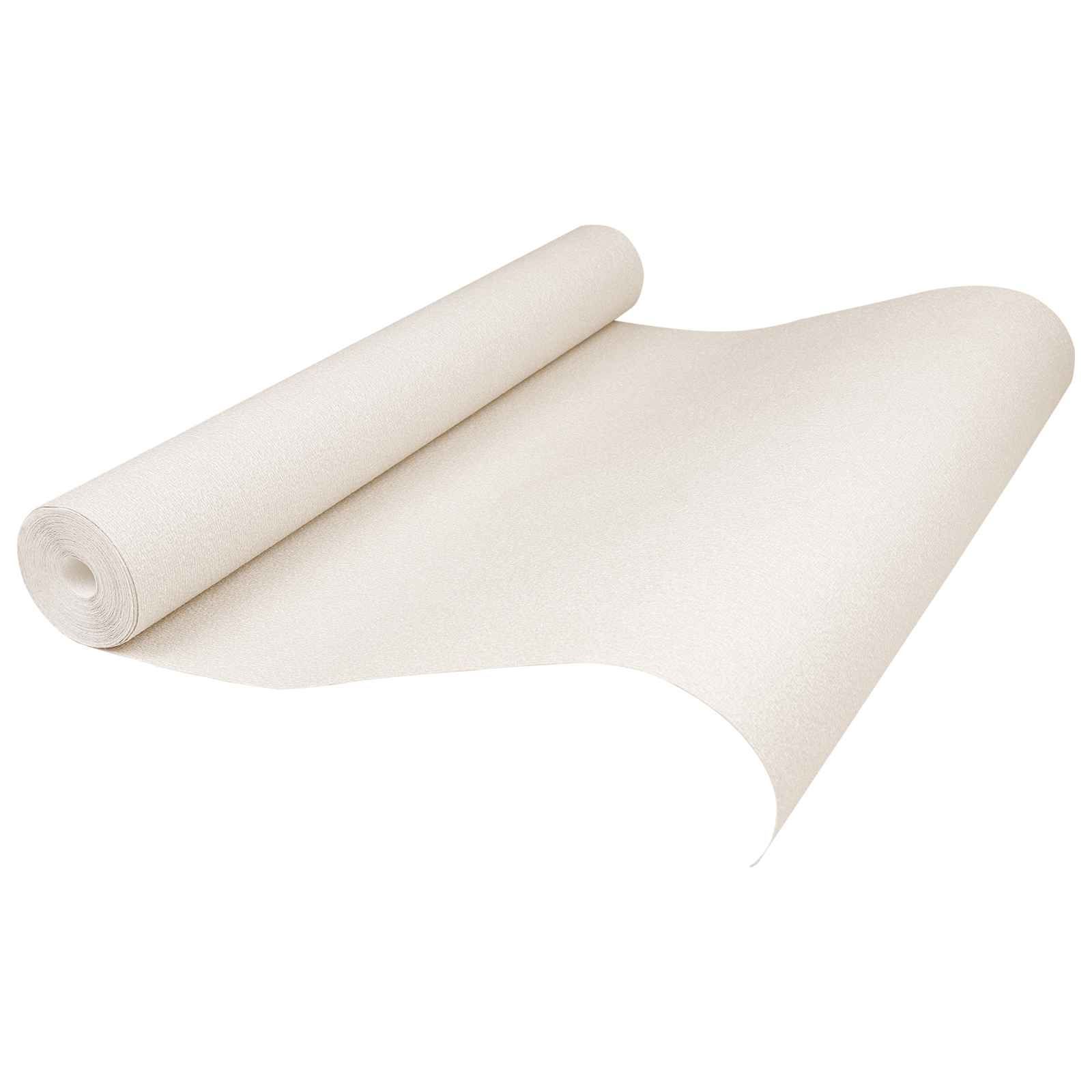 3D Solid Tapete Gestreift Creme 10 x 0,53 m Vliesstoff