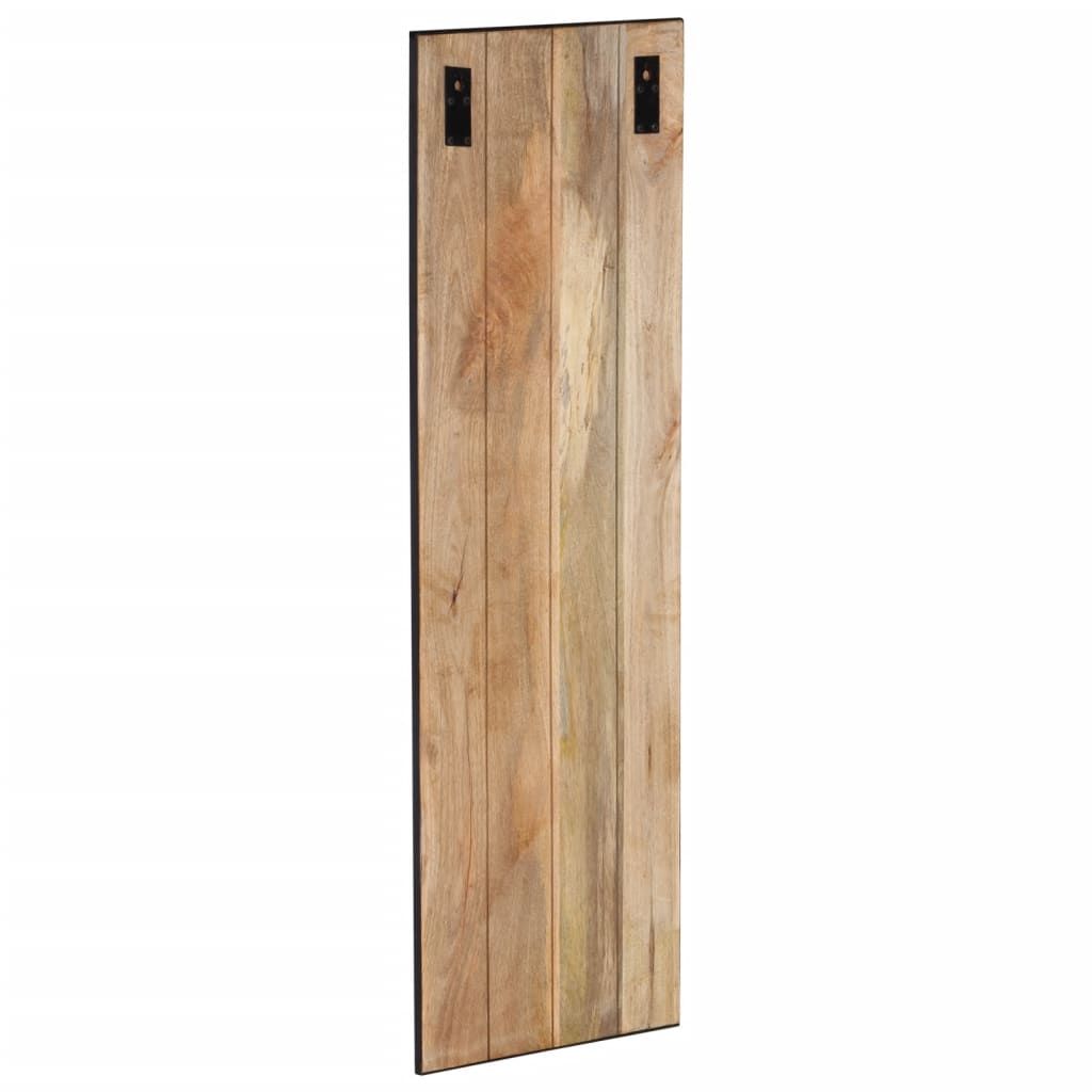 Garderobe 35x8x110 cm Raues Massivholz Mango
