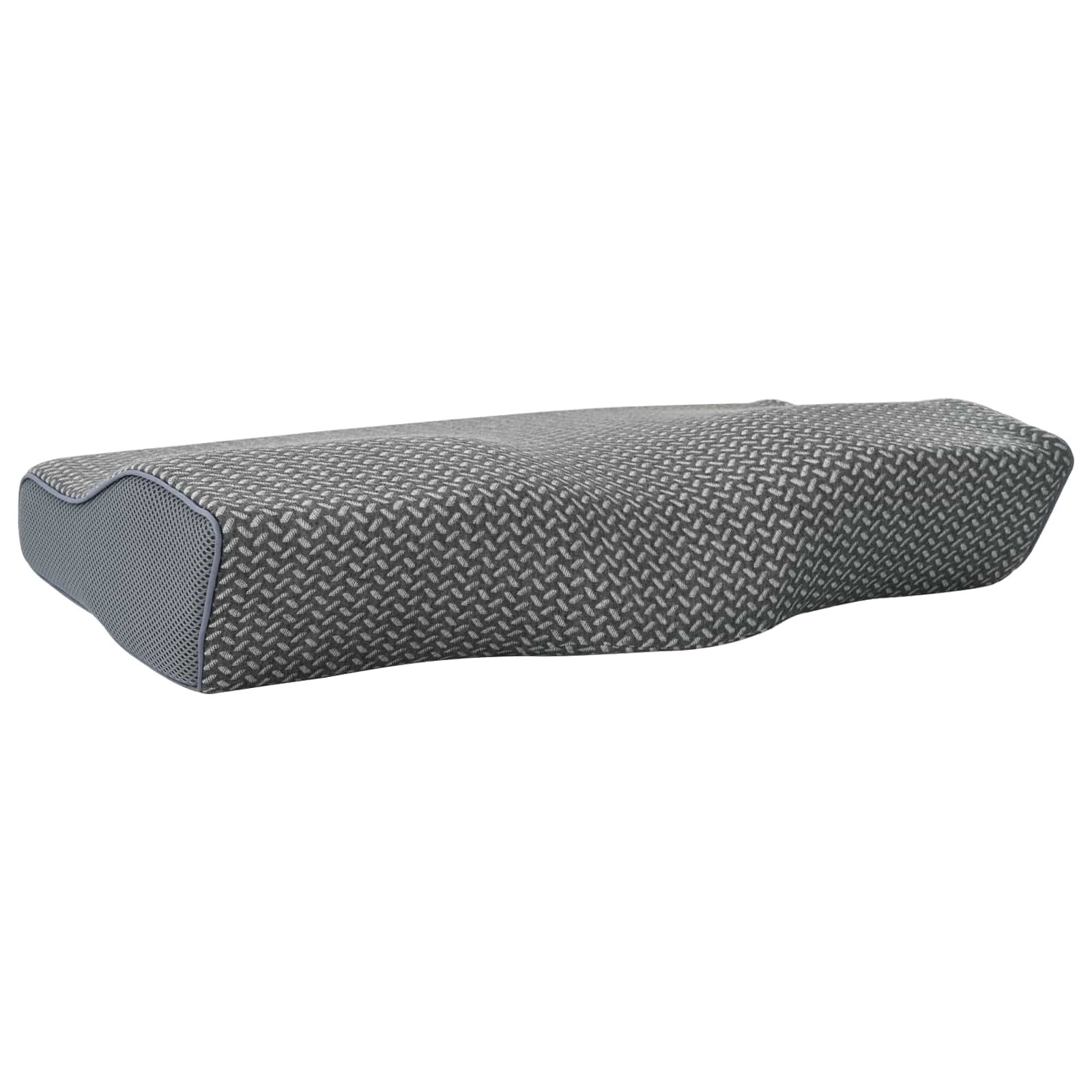 Kopfkissen mit Kissen Grau 60 x 34 x 11 cm Polyester