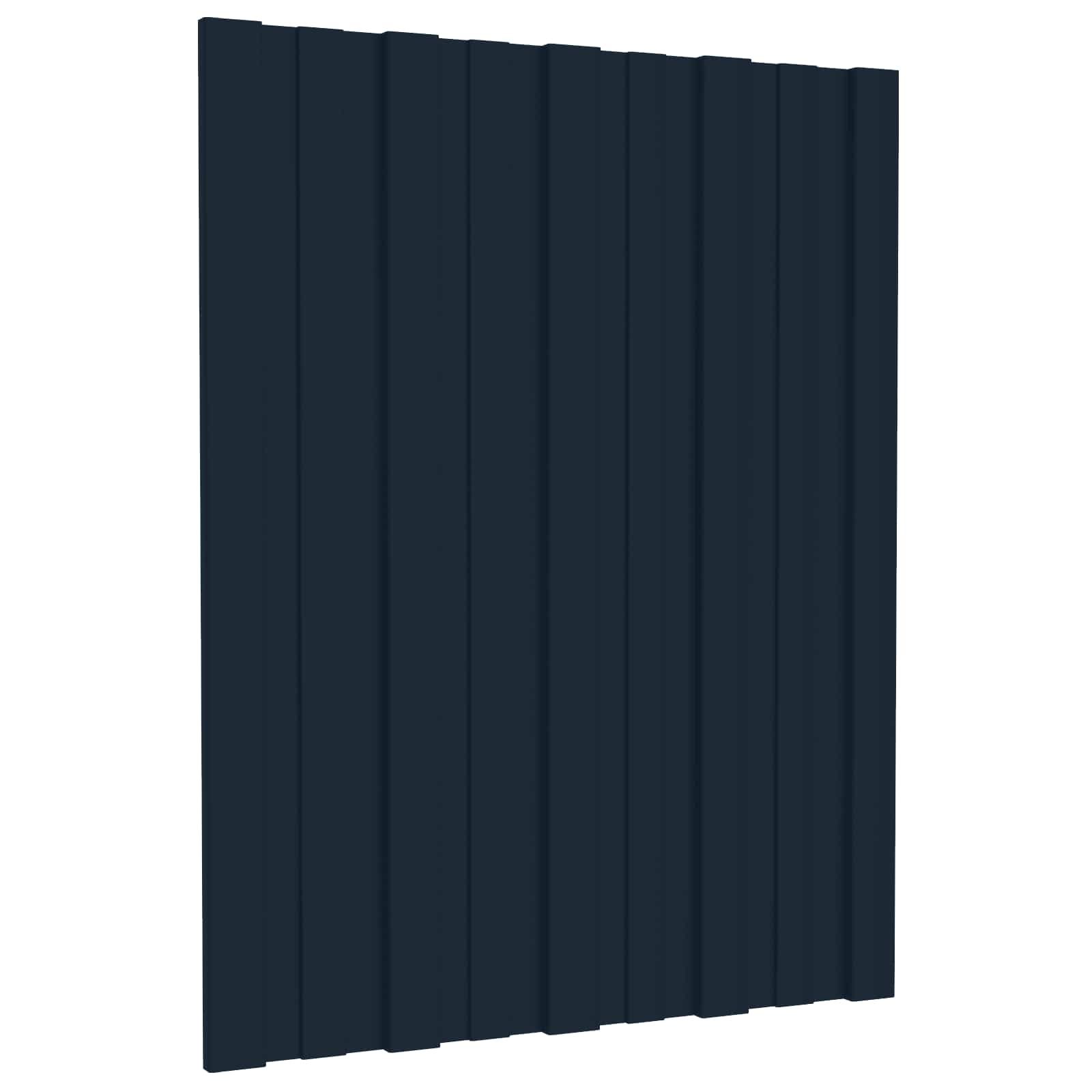 Dachpaneel 12 Stk. Anthrazit 60 x 45 cm Verzinkter Stahl