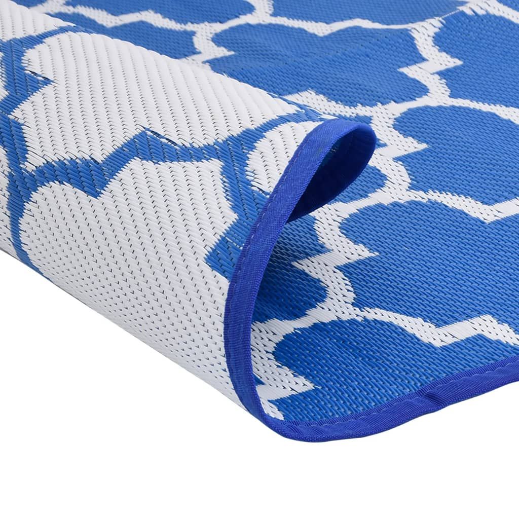 Outdoor-Teppich ARAKIL Blau Ø160 cm PP