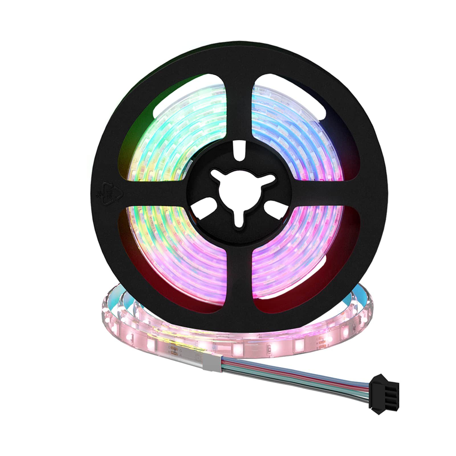 LED-Streifen 2 stk. Schwarz und Transparent