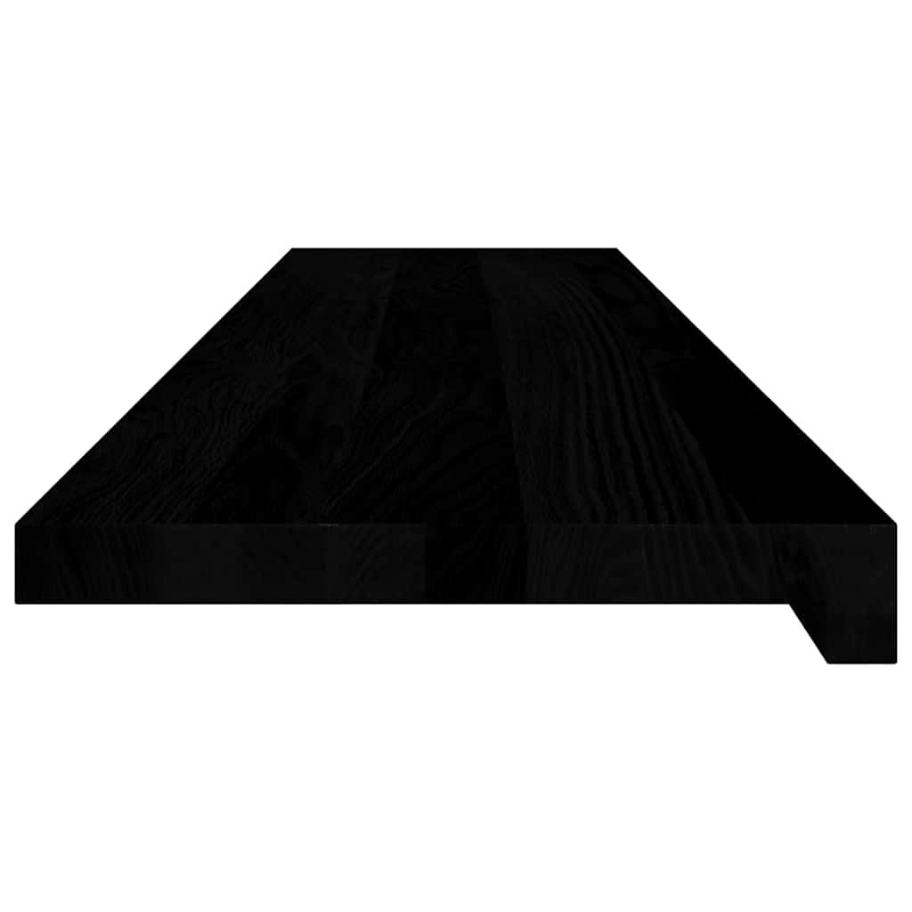 Treppenstufen 4 Stk. Braun-Schwarz 110x25x2 cm Massivholz Eiche