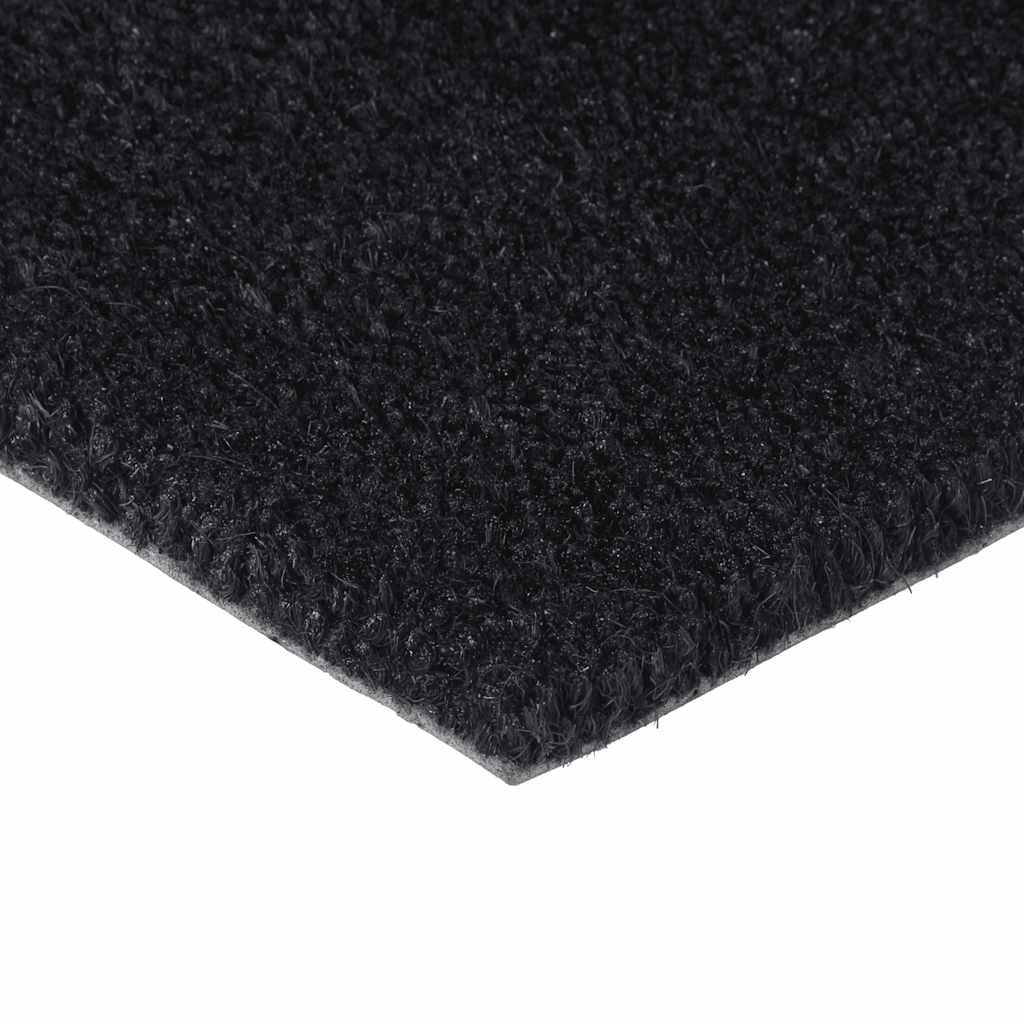 Fußmatte Schwarz 65x100 cm Kokosfaser Getuftet