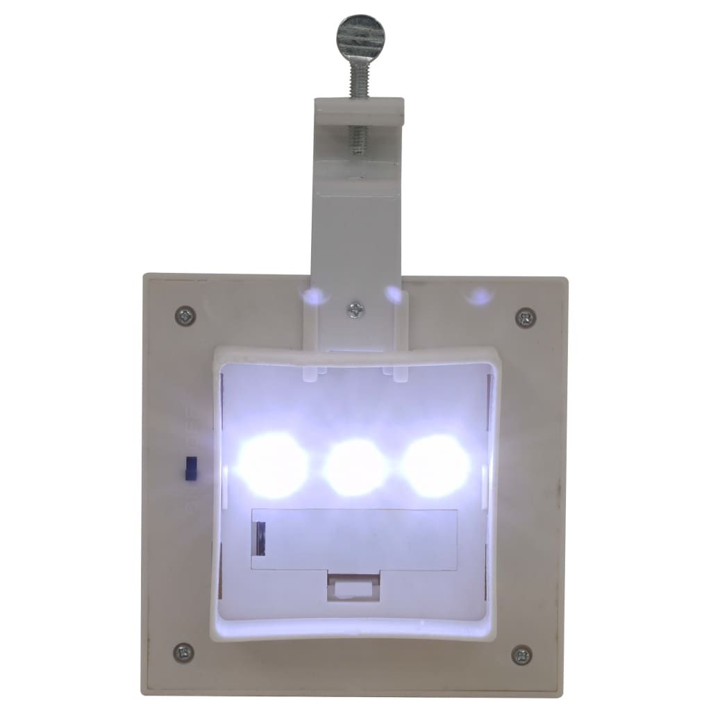 Solar-Außenleuchten 12 Stk. LED Rechteckig 12 cm Weiß