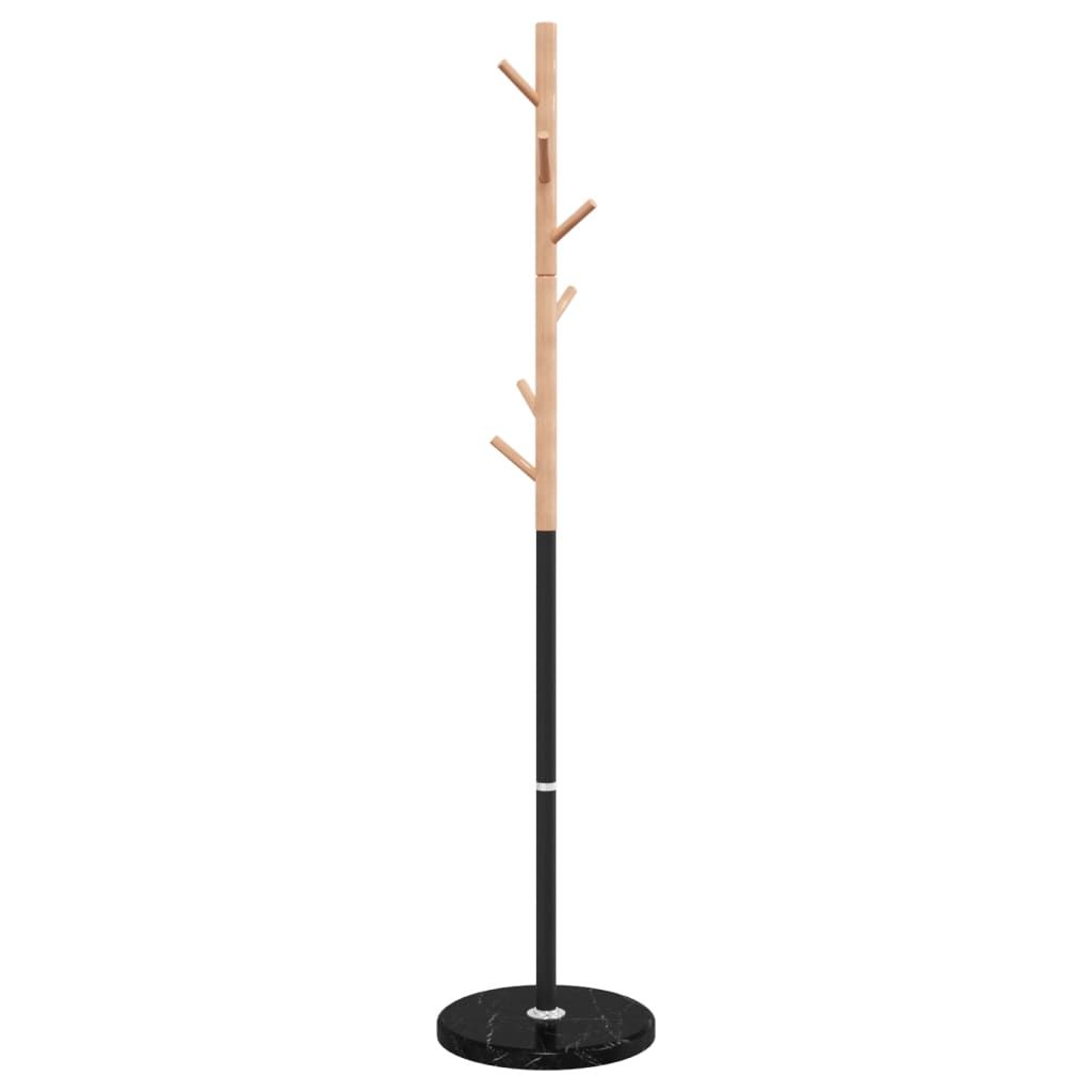 Garderobenständer Schwarz 172 cm Pulverbeschichtetes Eisen