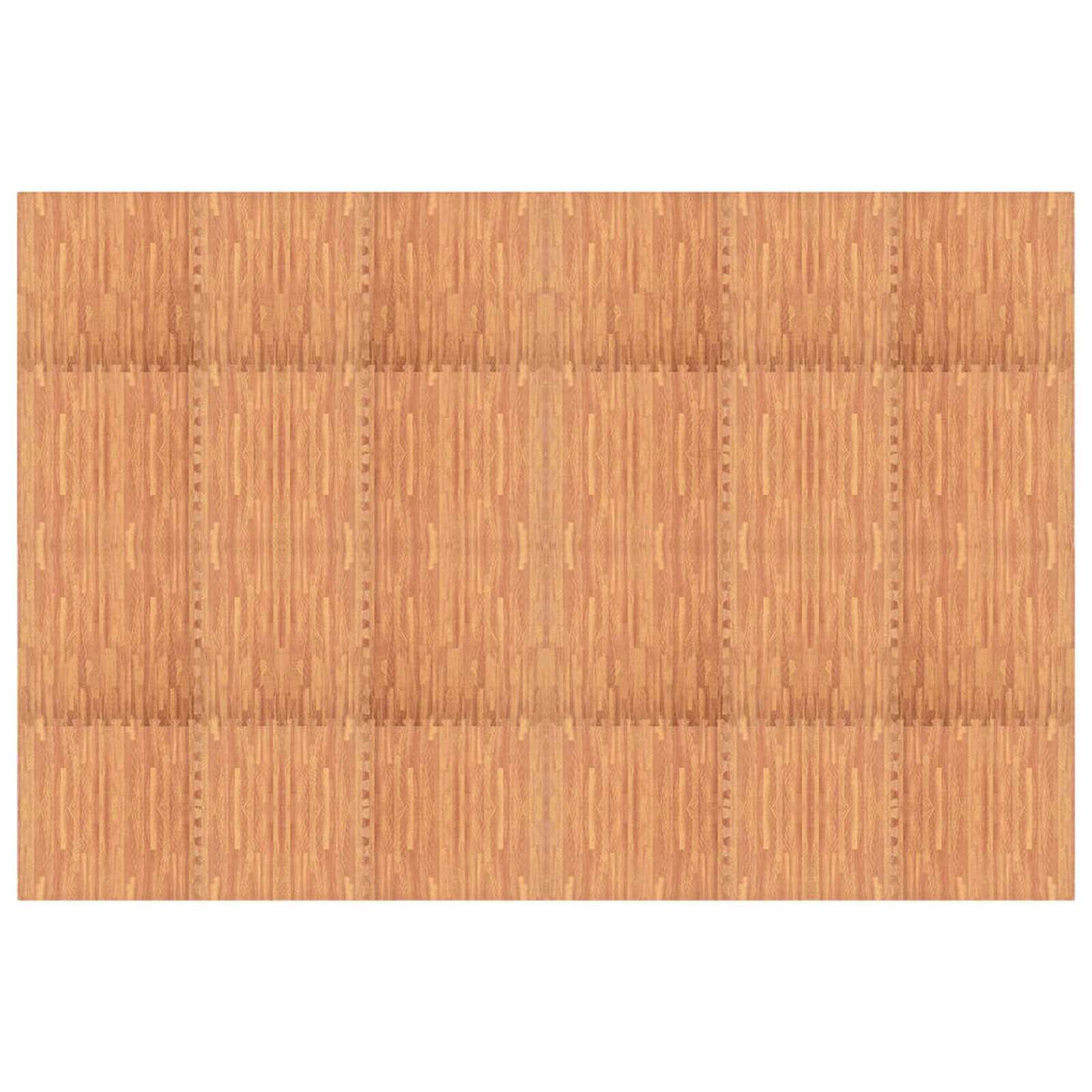 Pool Bodenschutzmatte 24 stk. Holz 8,64 ㎡ EVA-Schaum