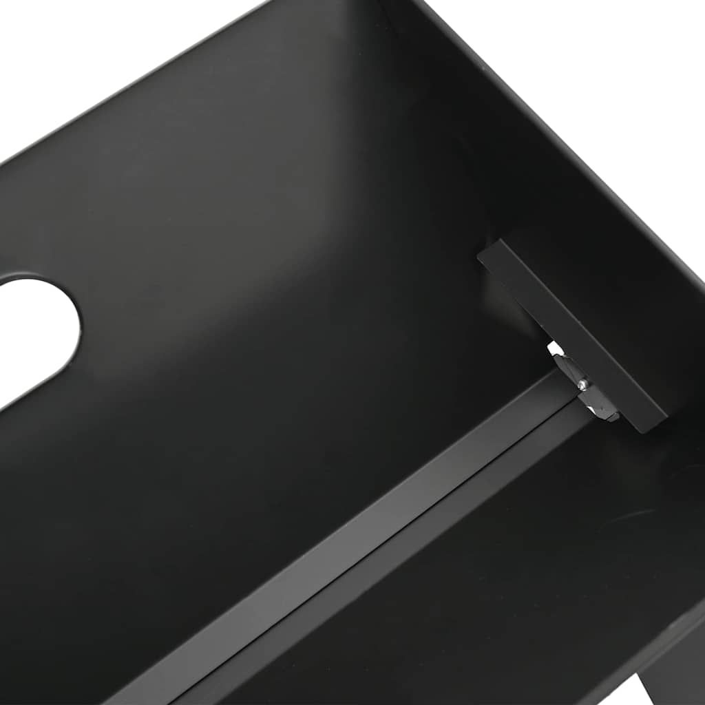 Outdoor Grill 46 x 31 x 31 cm Stahl Schwarz