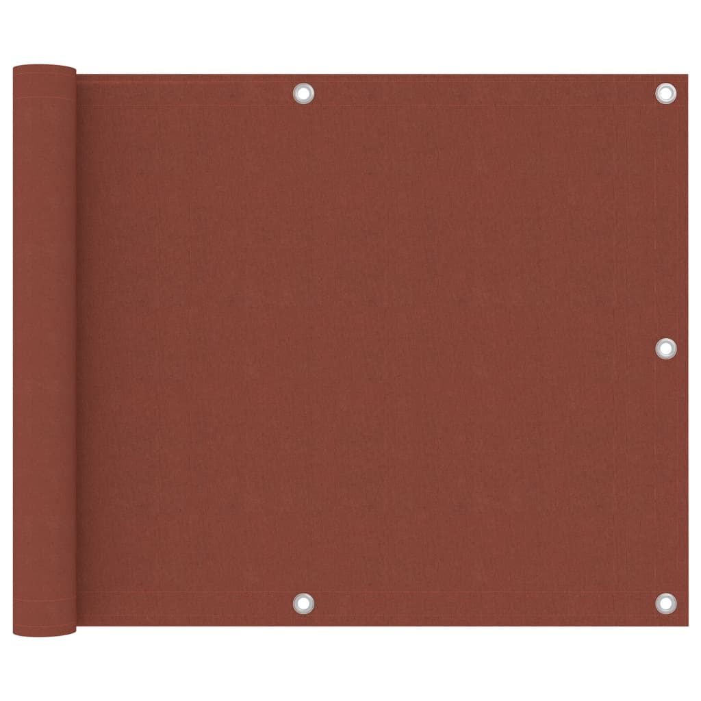 Balkon-Sichtschutz Terrakotta-Rot 75x300 cm Oxford-Gewebe
