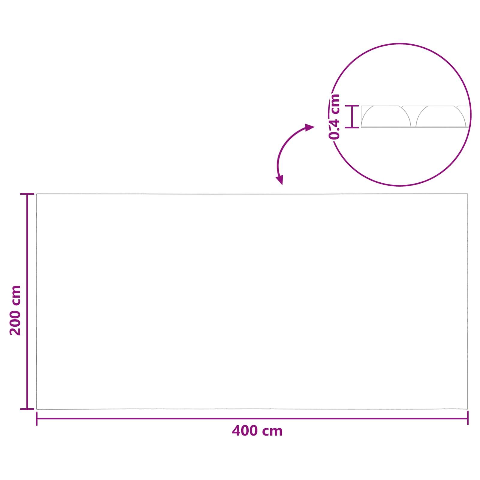 Solar Poolabdeckung Hochwertig 400 x 200 cm 200 μm Quadratisch