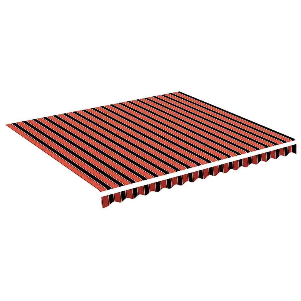 Ersatzstoff für Markise Orange und Braun 400x350 cm Polyester