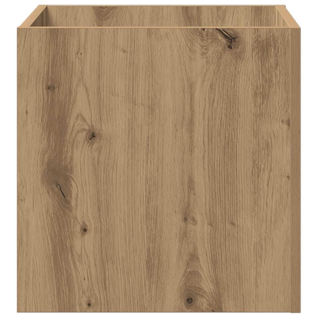 Pflanzgefäß Artisan-Eiche 40x40x40 cm Holzwerkstoff