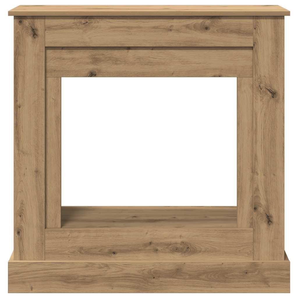 Kaminumrandung Artisan-Eiche 90x30x90 cm Holzwerkstoff
