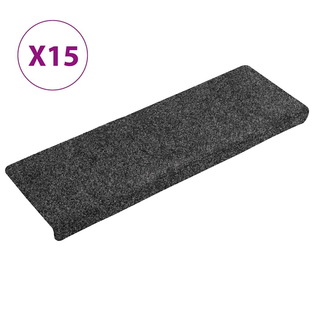 Stufenmatten Selbstklebend 15 Stk. 65x21x4 cm Dunkelgrau