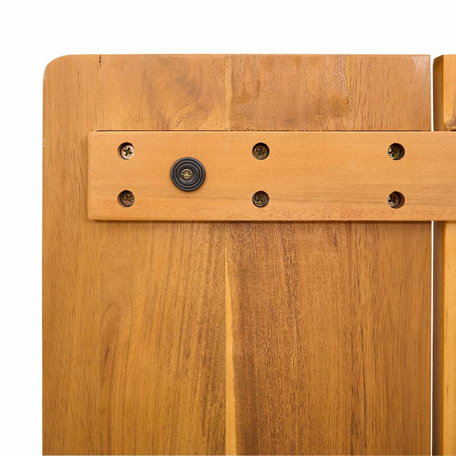 Badematte Uni Braun 100 x 55 cm Holz
