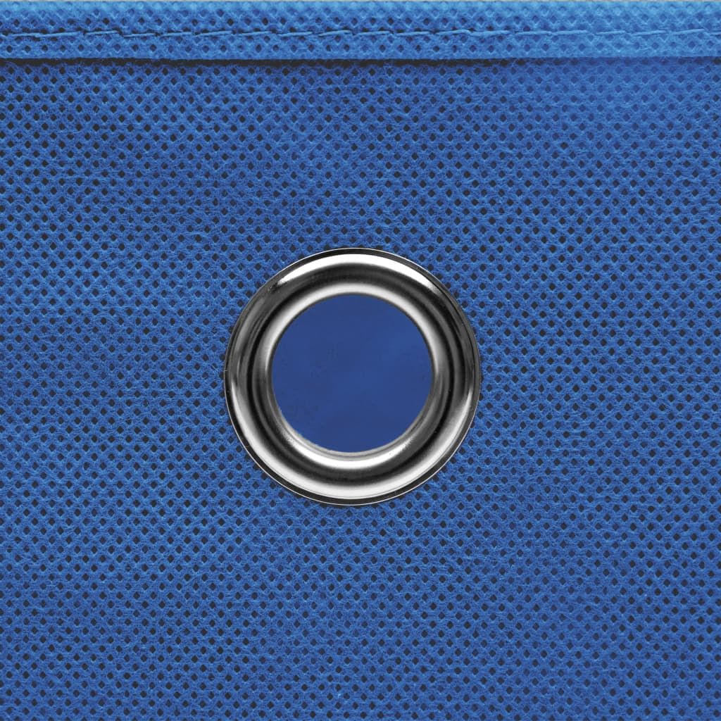 Aufbewahrungsboxen 4 Stk. Blau 32x32x32 cm Stoff