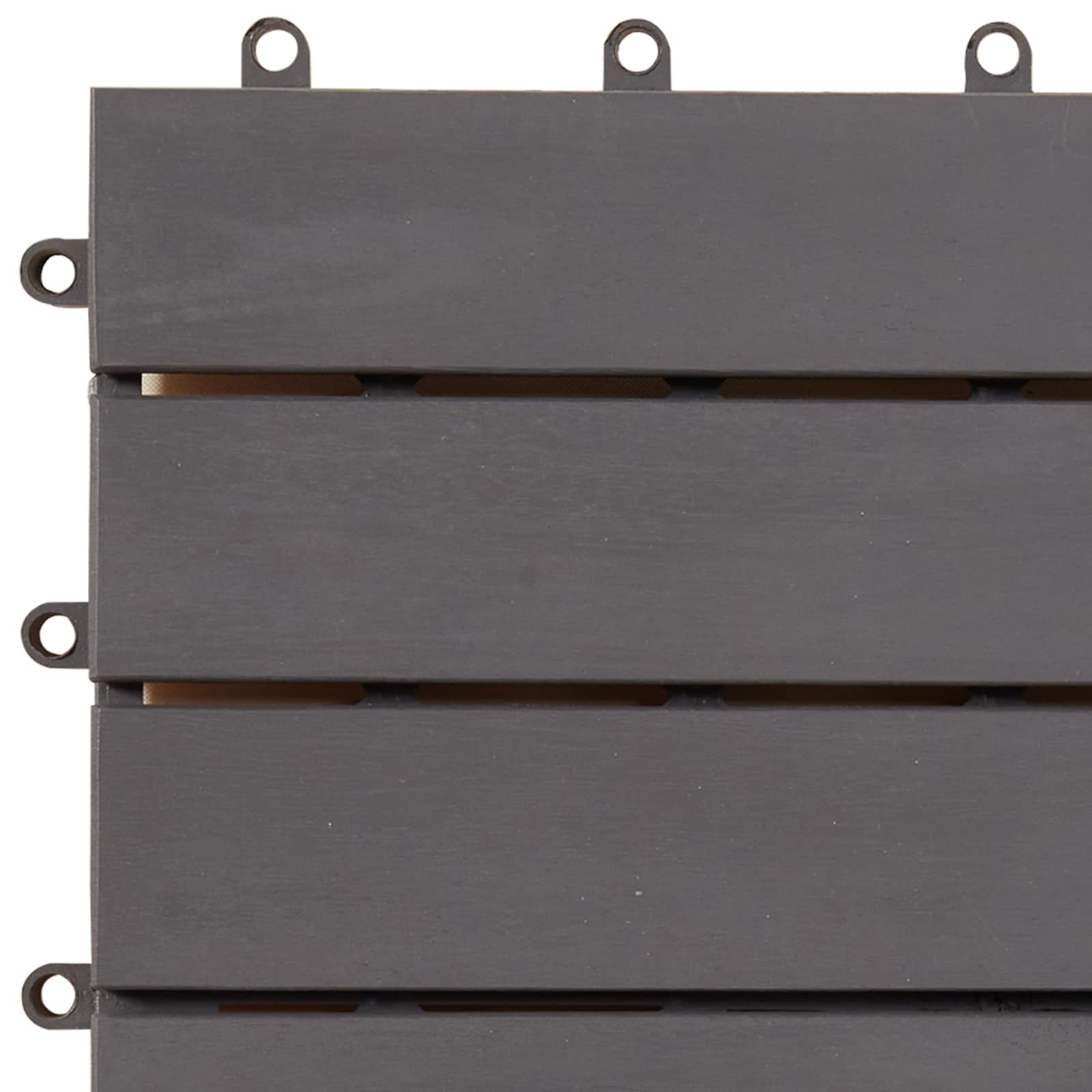 Terrassenfliese 20 pcs Grau 30 x 30 cm Akazien-Hartholz