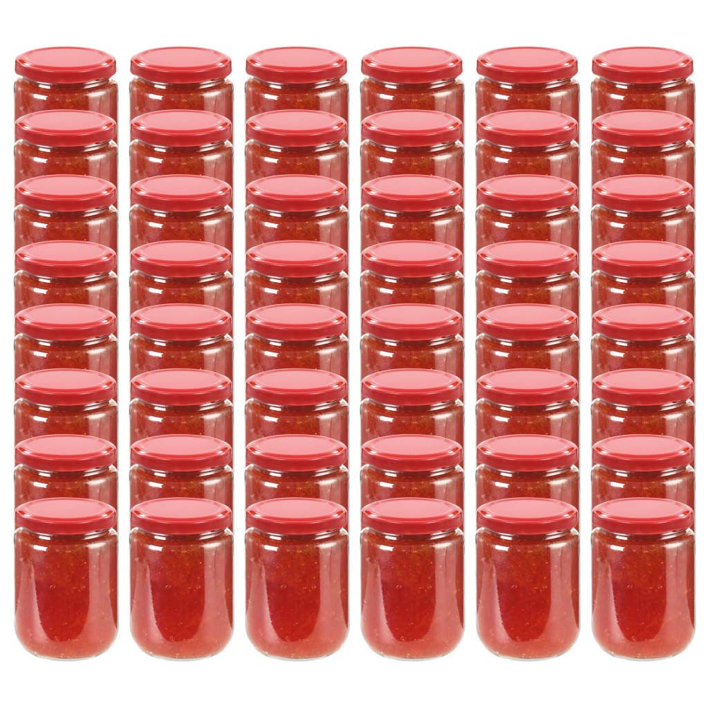 Marmeladengläser mit Rotem Deckel 48 Stk. 230 ml