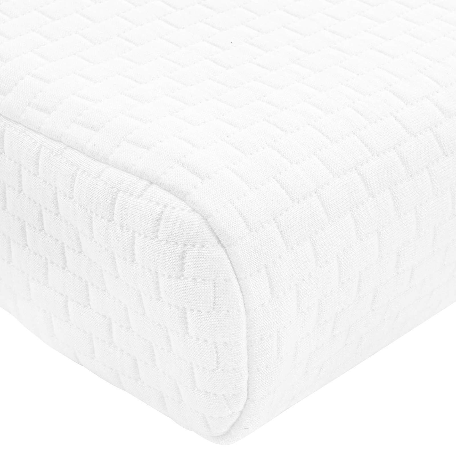 Schlafkissen Uni Weiß 80 x 40 x 12,5 cm Viscoschaum