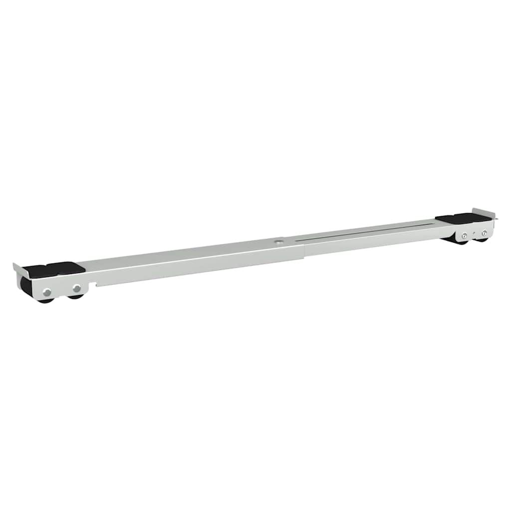 Waschmaschinensockel 2 stk. Silber 72 x 5 x 4,5 cm Edelstahl