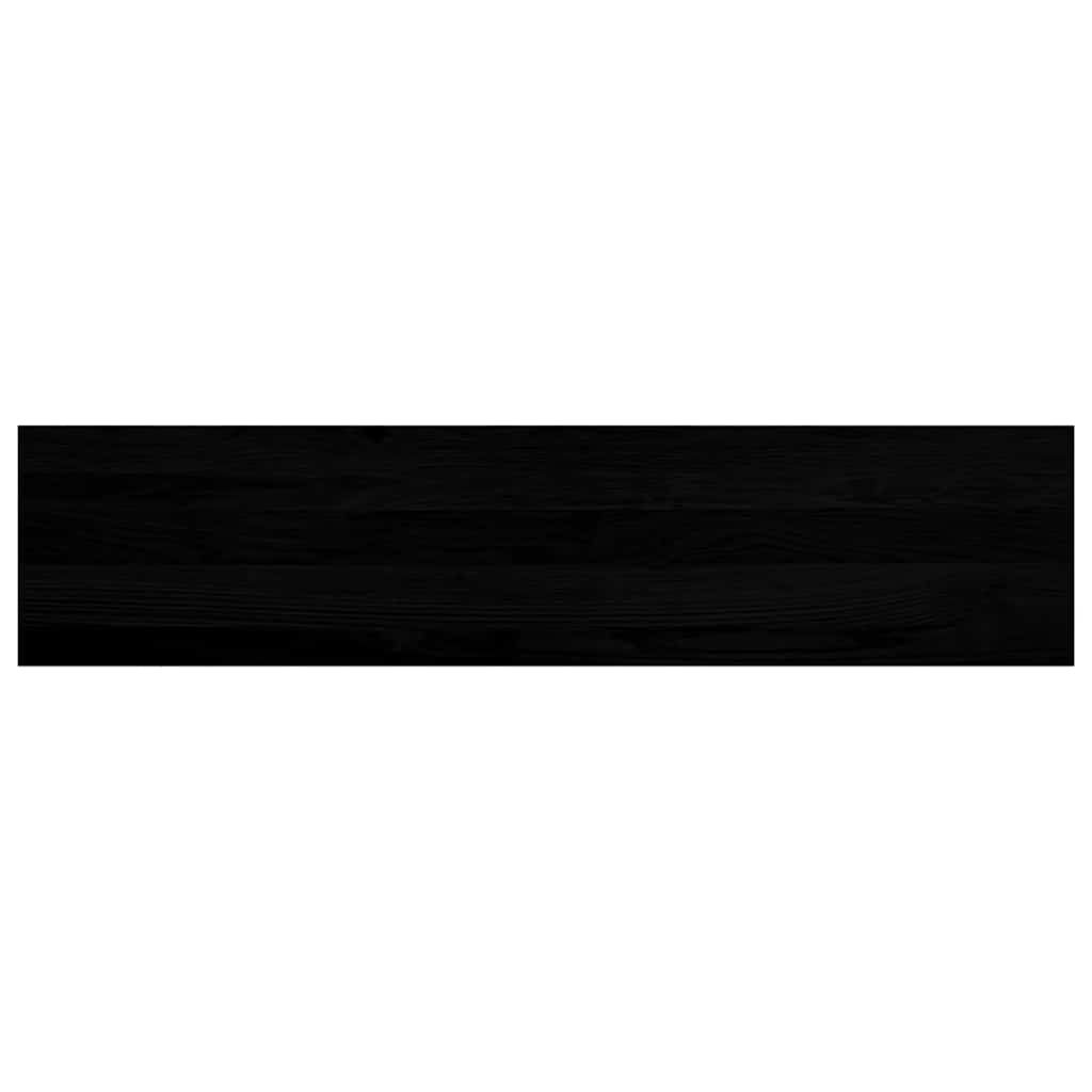 Treppenstufen 8 Stk. Braun-Schwarz 110x30x2 cm Massivholz Eiche