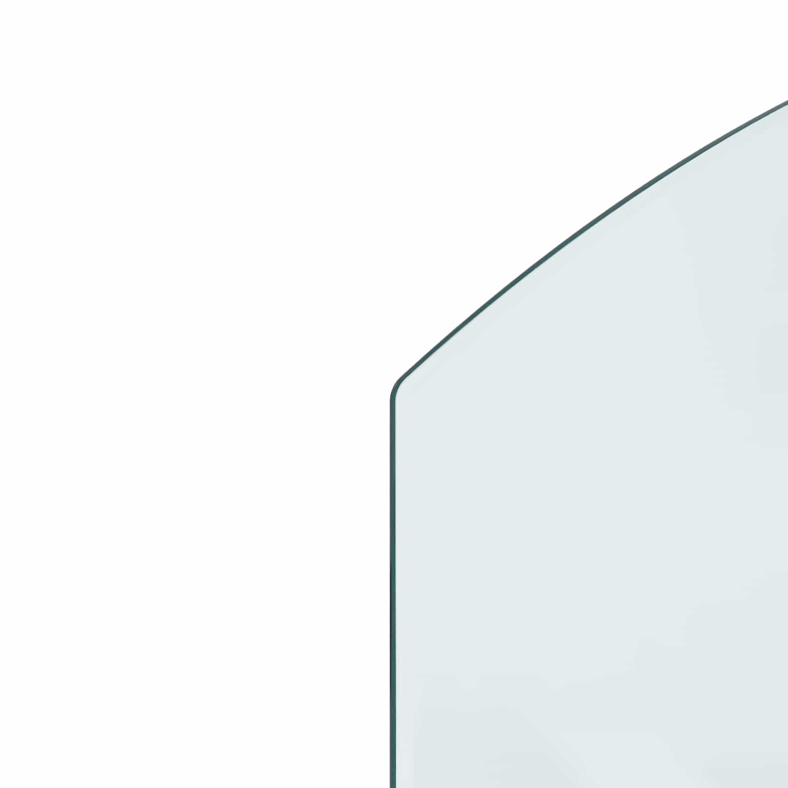 Feuerstelle Glasplatte Transparent 80 x 50 cm Glas