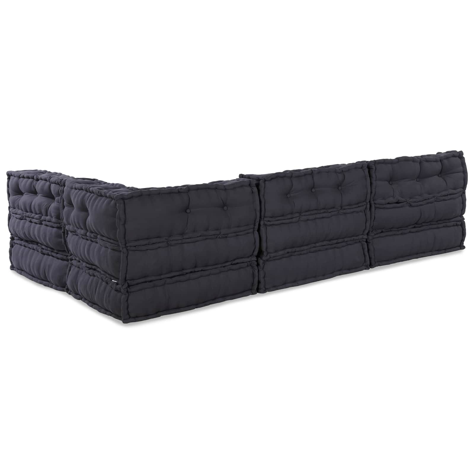 Modulare Sofagarnitur 4 pcs Anthrazit Stoff