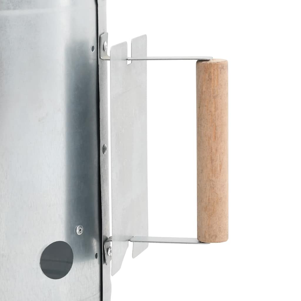 Anzündkamin für Holzkohlegrill Verzinkter Stahl