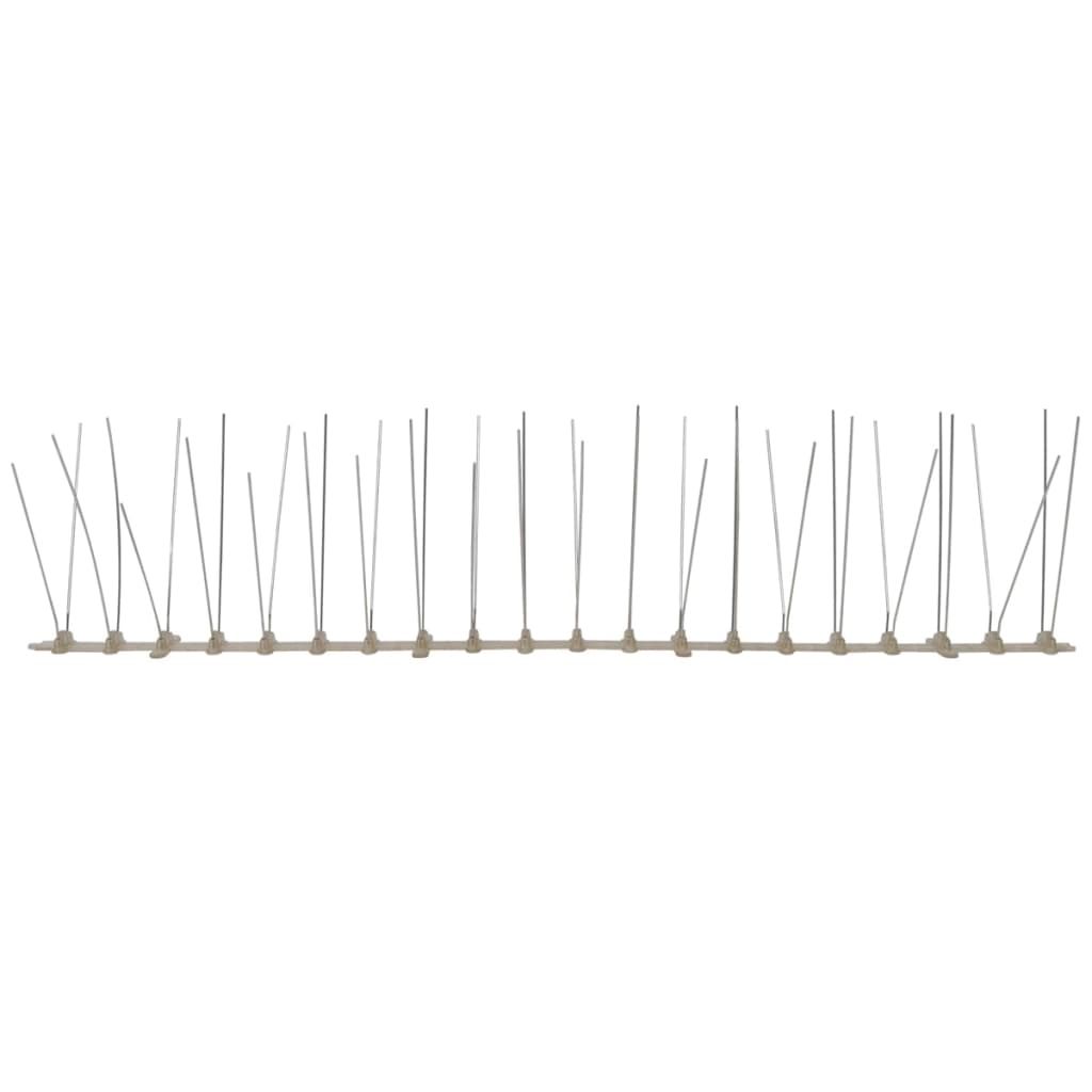 6-tlg. Vogelabwehr-Spikes-Set 3 m Kunststoff 4-reihig