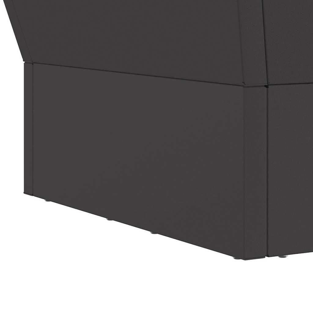 Feuerstelle Schwarz 40 x 40 x 35 cm Wetterfeststahl