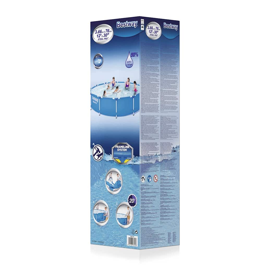 Bestway Swimmingpool Steel Pro Rahmen 366 x 76 cm