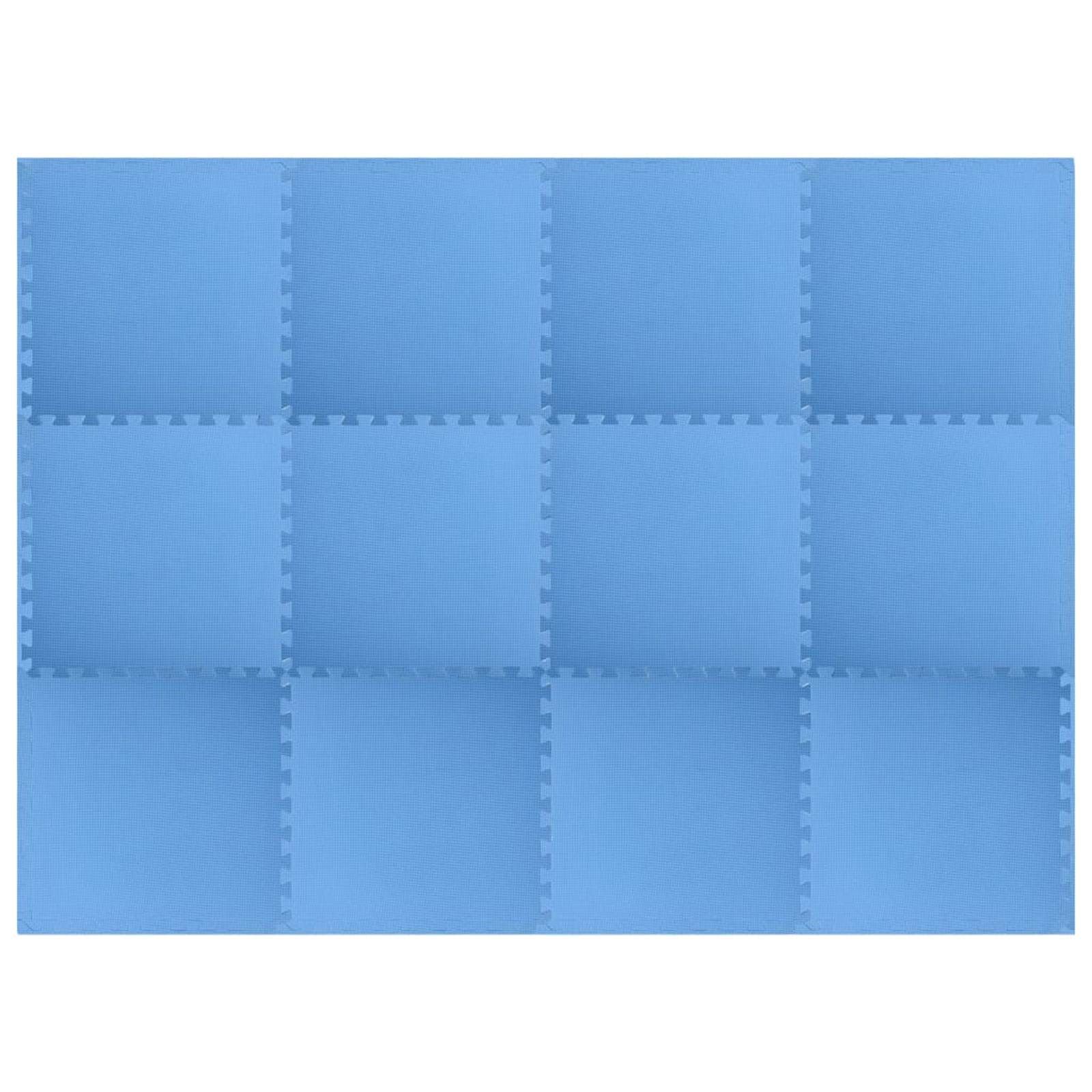 Pool Bodenschutzmatte 12 stk. Blau 4,32 ㎡ EVA-Schaum