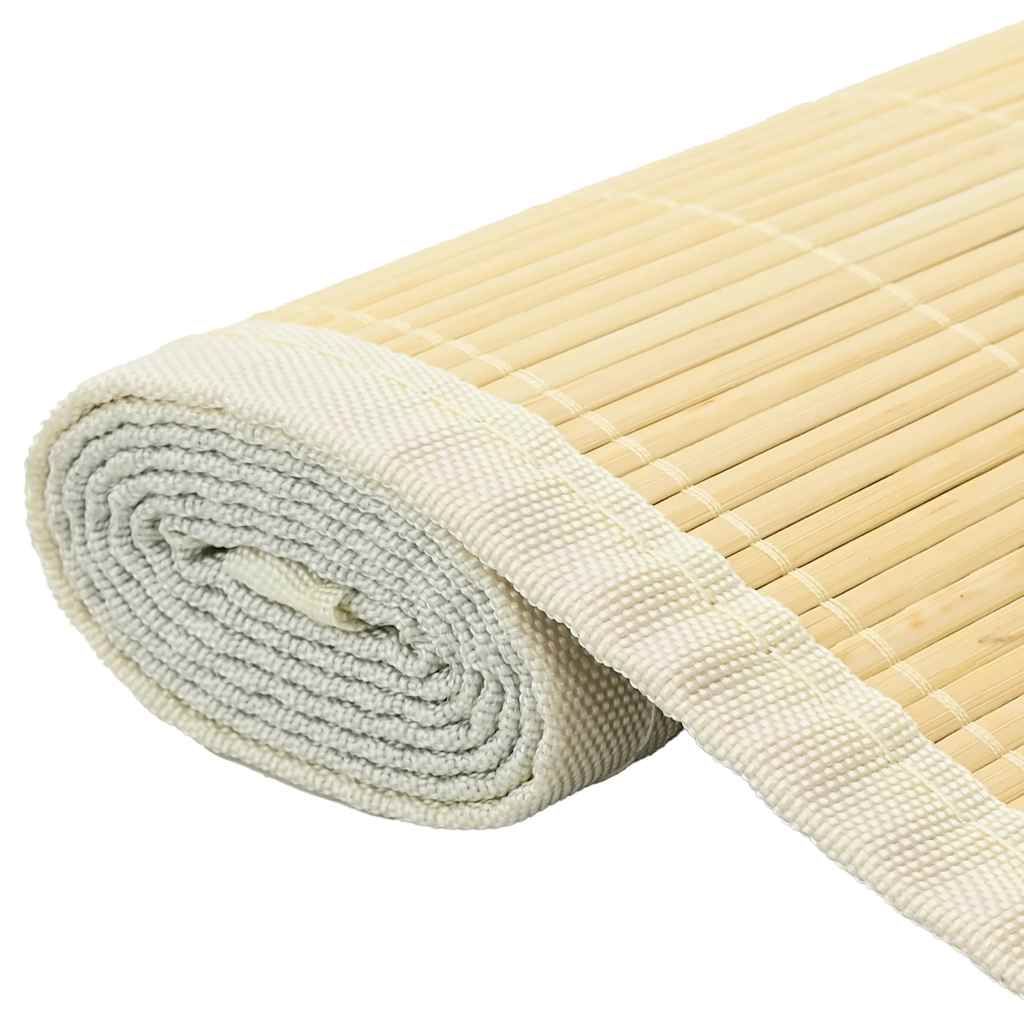 Teppich Bambus 160x230 cm Natur