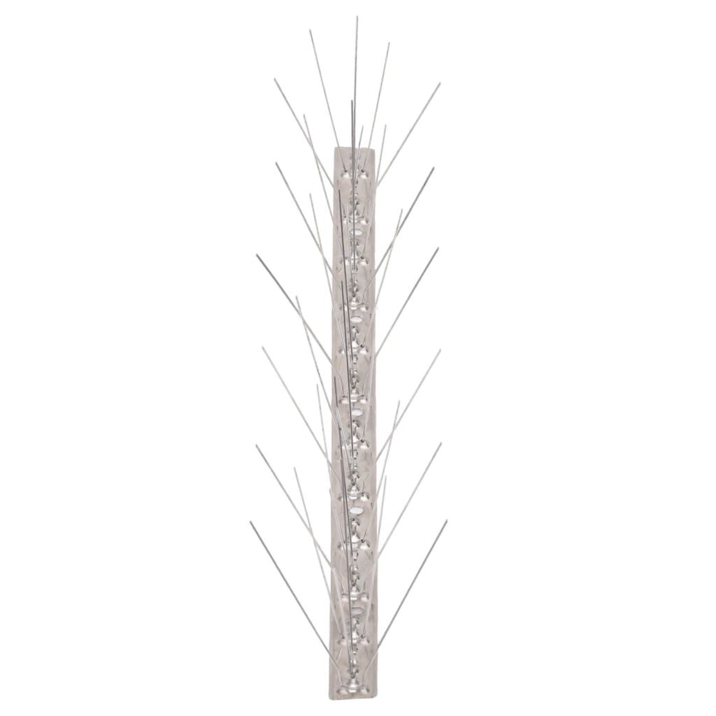 6-tlg. Vogelabwehr-Spikes-Set 3 m Edelstahl 5-reihig