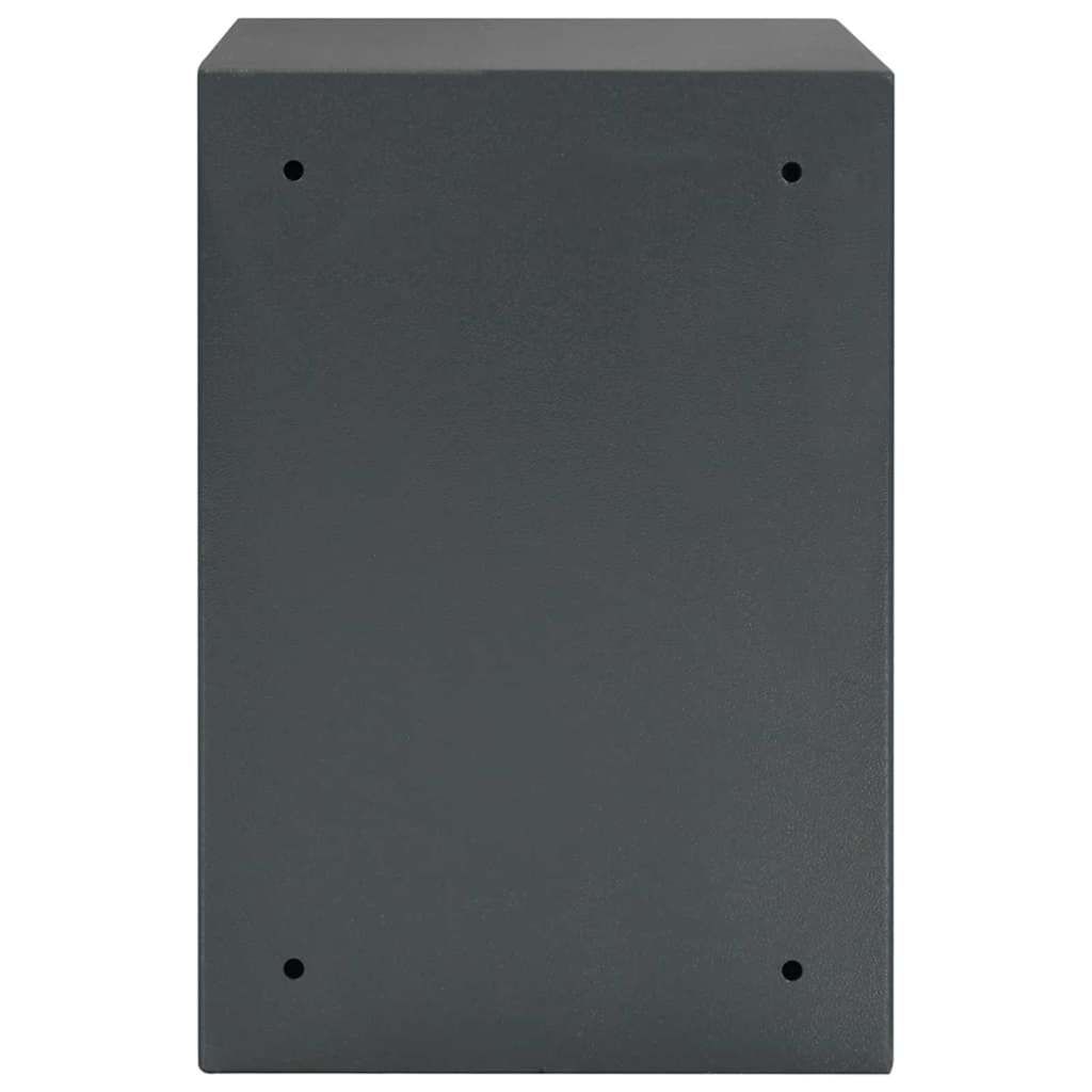 Digitaler Safe mit Schloss Dunkelgrau 35 x 31 x 50 cm Stahl