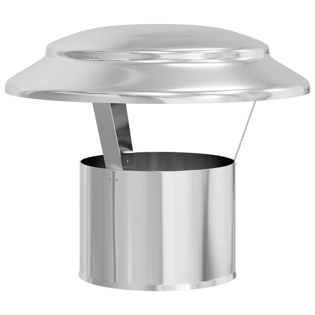 Regenabdeckung Schornstein Silber 25 x 25 x 20 cm Edelstahl