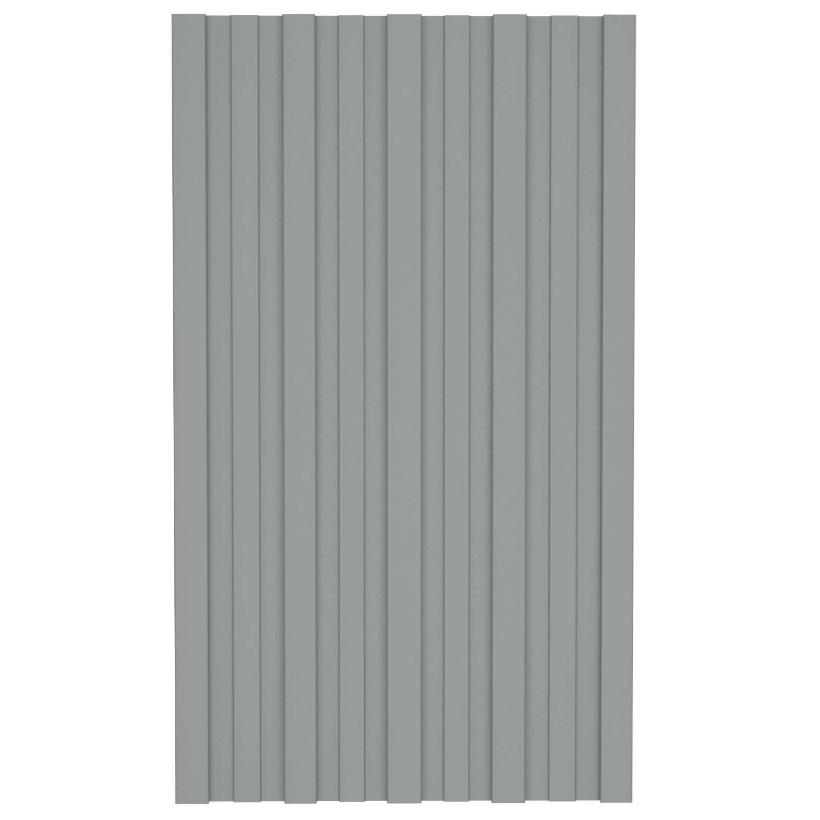 Dachpaneel 12 pcs Grau 80 x 45 cm Verzinkter Stahl