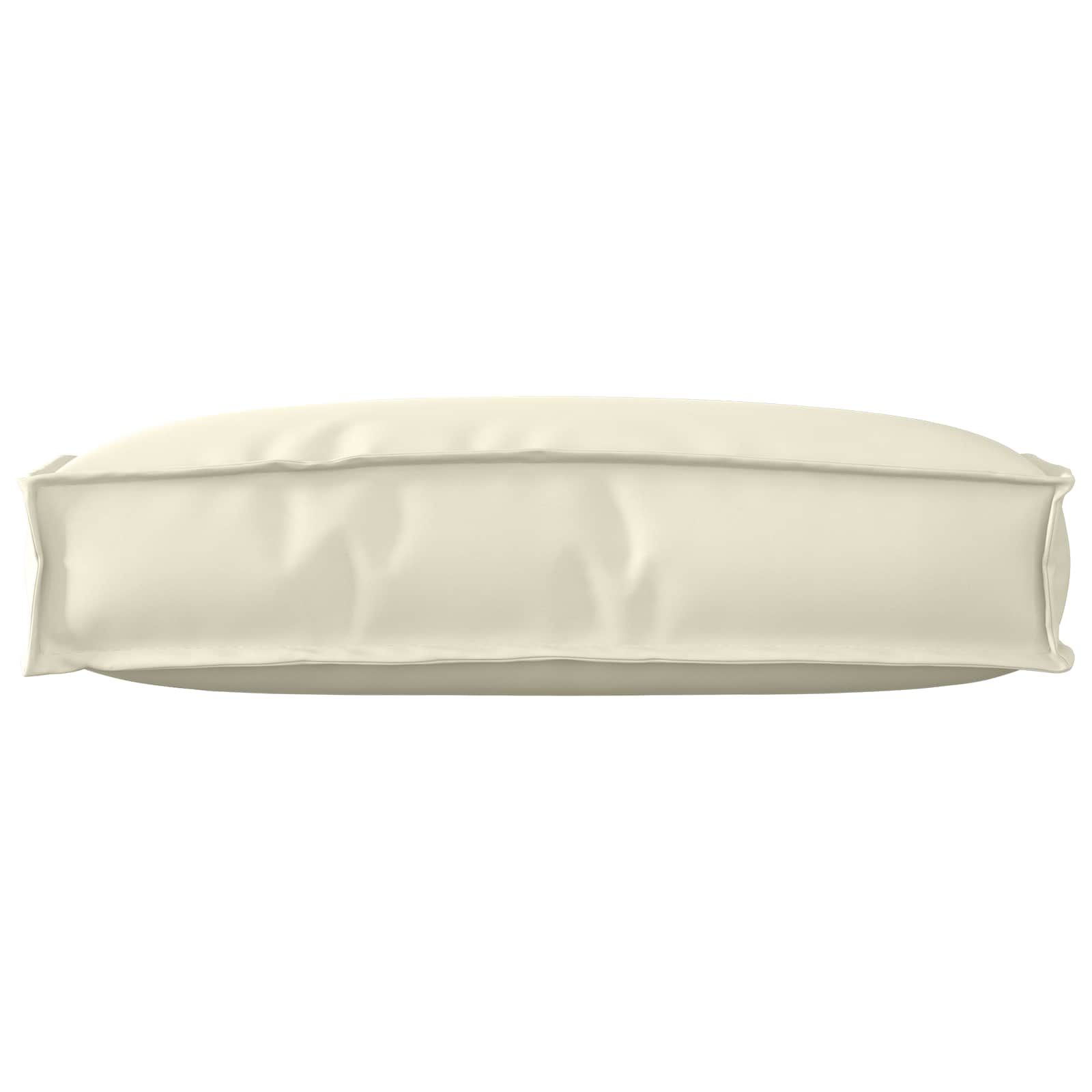 Kissen Creme 60 x 40 x 12 cm Oxford-Stoff