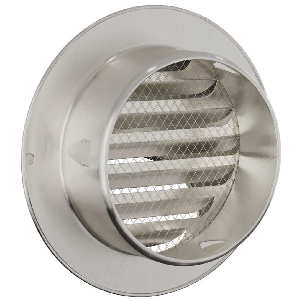 Lüftungsgitter 2 pcs Silber 100 mm Edelstahl